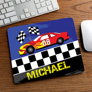 Race Car Personalized Mouse Pad