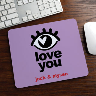 Eye Love You Personalized Mouse Pad