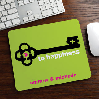 Key To Happiness Personalized Mouse Pad