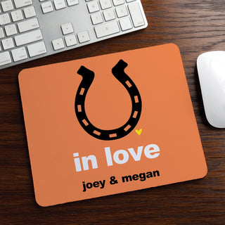 Lucky In Love Personalized Mouse Pad