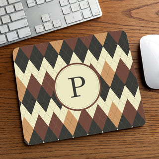 Argyle Personalized Mouse Pad