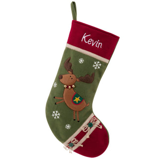 Country Character Personalized Stocking - Deer