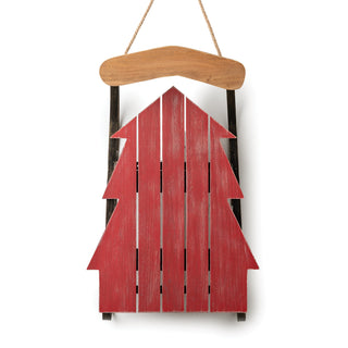 Red Tree Wood Sled