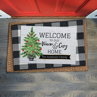 Warm & Cozy Home Personalized Standard Doormat