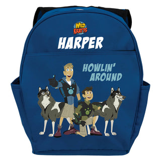 Wild Kratts Howlin Around Blue Youth Backpack