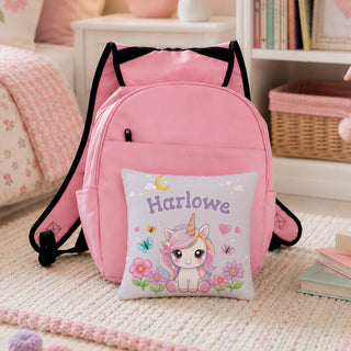 Magical Unicorn Kids 8x8 Mini Pillow